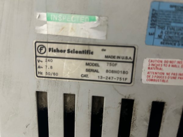 Fisher Scientific model 750F laboratory oven - Image 5