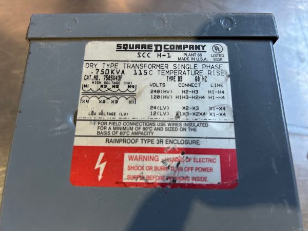 Square D 0,750KVA transformer - Image 5