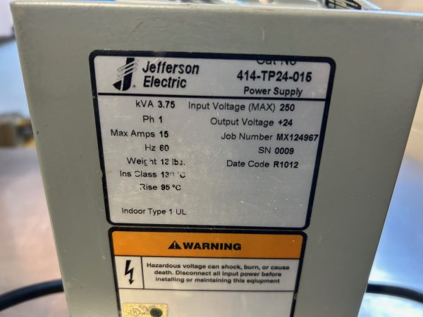 Jefferson electric 3.75KVA transformer/booster model 414-TP24-015 - Image 4