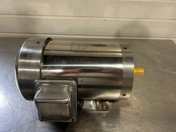 1 HP Leeson washdown type stainless steel motor