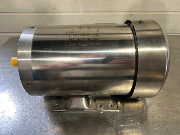 1 HP Leeson washdown type stainless steel motor - Image 3